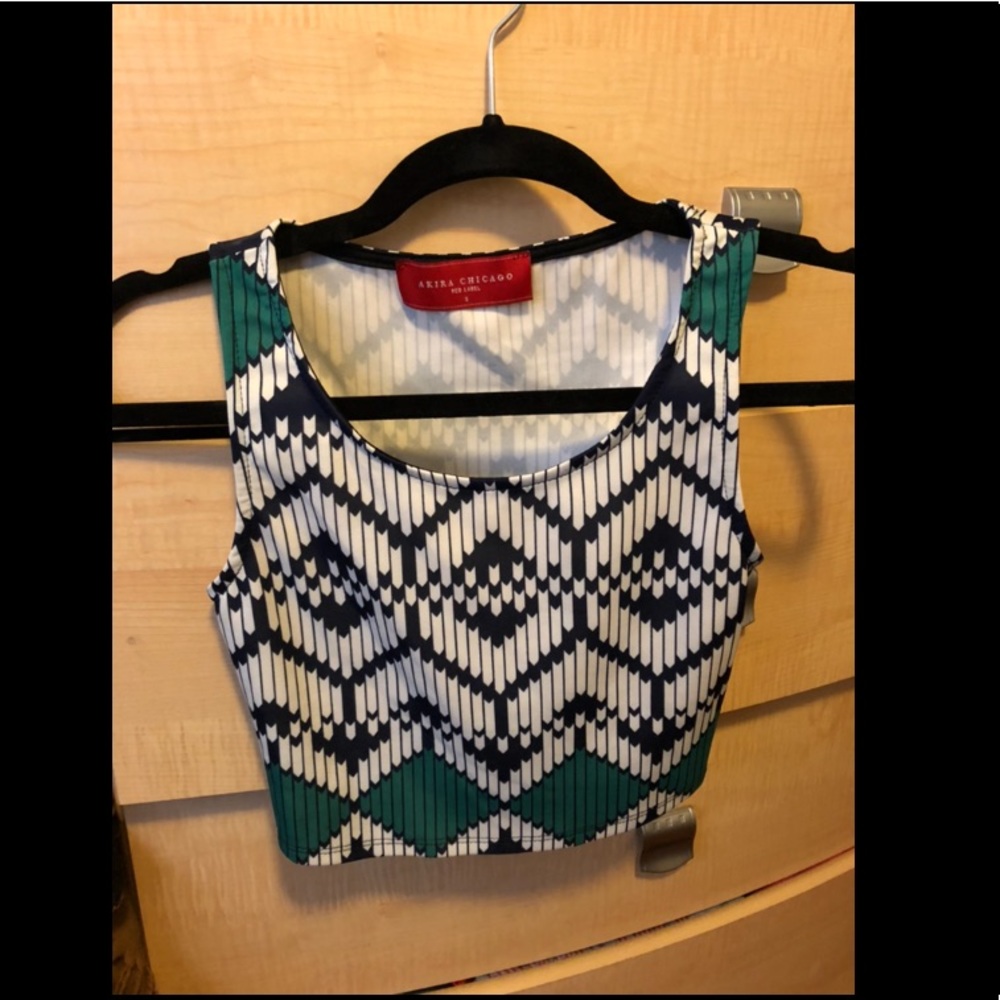 Printed Akira Crop Top